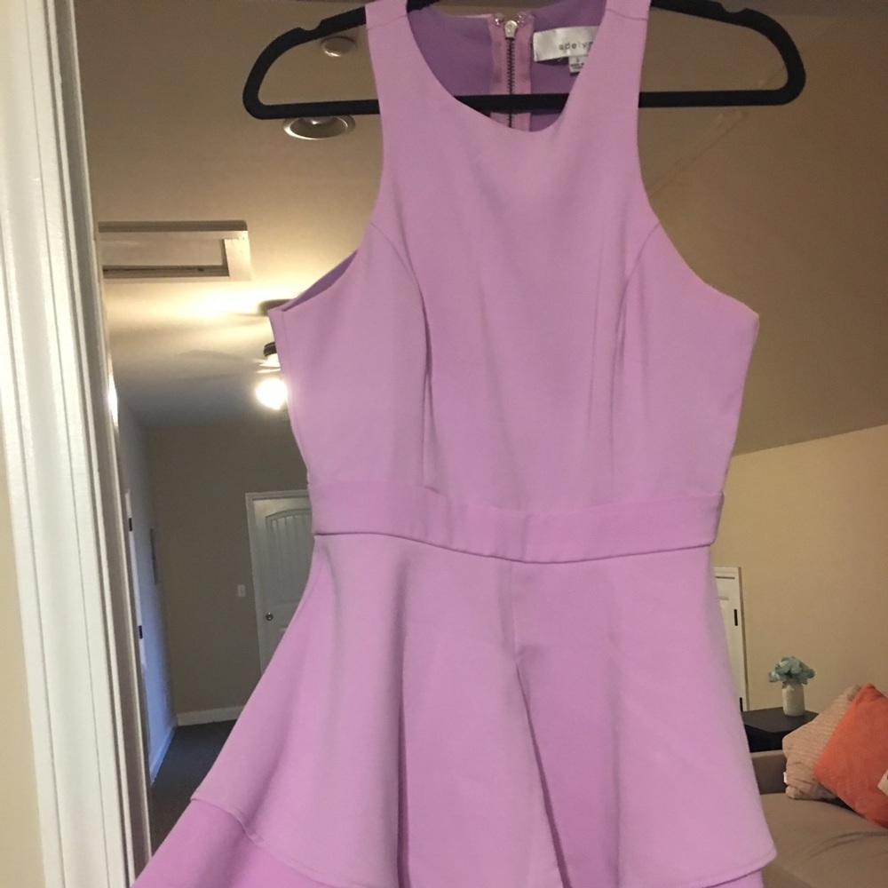 Lavender Adelyn Rae Fit & Flare Dress